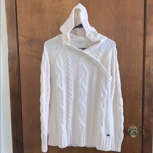 CARVE DESIGNS Off White Hooded Sweater